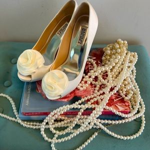 Badgley Mischika Satin, Bridal Shoe.